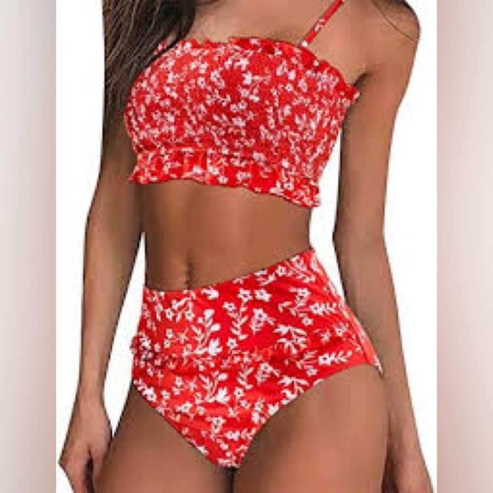 ZAFUL Ruched Bikini Set Swimwear Women’s Small NWOT